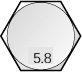 5.8级螺栓头标