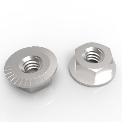 ASME B 18.16.4 2008 六角法兰螺母 (带防滑齿) [Table 1]图2