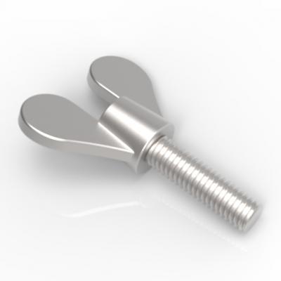 ASME B 18.6.8 2010 高头圆翼蝶形螺钉 B型 2系列图2
