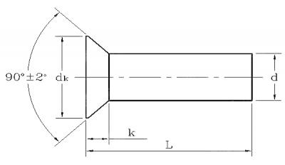 ANSI ASME B 18.1.3M 1983 (R2006) 米制沉头铆钉[Table5]图3