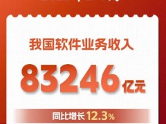 前7个月我国软件业务收入同比增长12.3%